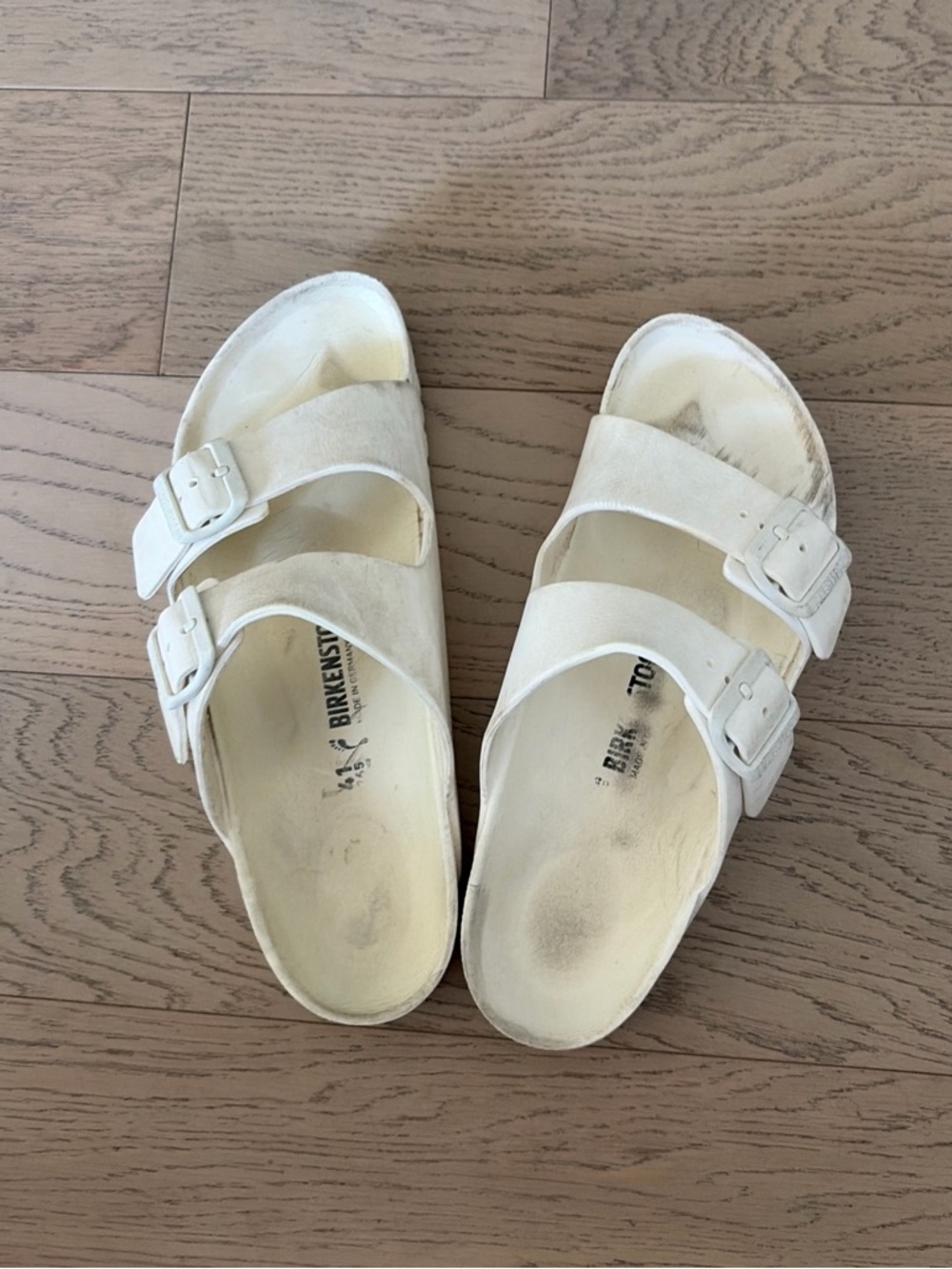 Birkenstock Arizona White Sandals